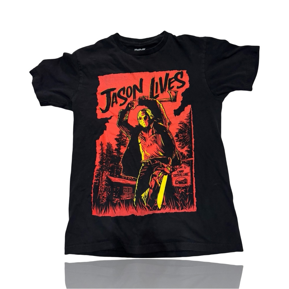 Friday the 13th “Jason Lives” Horror T-Shirt: Adult Small: Slashers: 80’s Horror